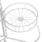 White Iron Transitional Plantstand, 21" x 19" x 18"